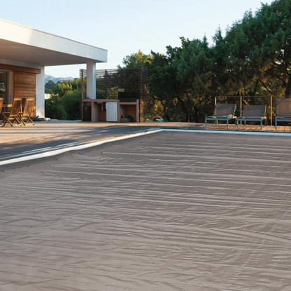 Bâche de protection Ivernéa pour volet de piscine - Coloris Gris