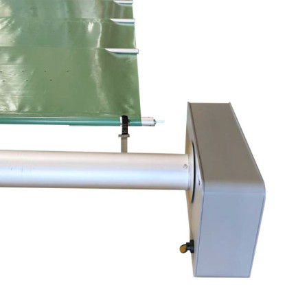 Enrouleur / dérouleur motorisé pour bâche à barres Rolltwin Albigès