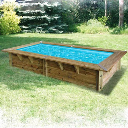 Piscine bois Ubbink Sunwater All in ONE 3,50 x 2,00 x 0,71m