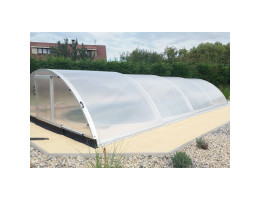 Abri de piscine télescopique bas Tenor 8,54 x 4,28 x h1,49m