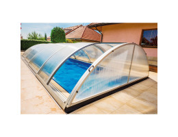 Abri de piscine télescopique bas Tenor 8,54 x 3,80 x h1,37m