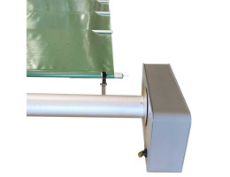 Enrouleur / dérouleur motorisé pour bâche à barres Rolltwin Albigès