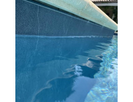 Piscine avec liner 3D Effect coloris gris moyen