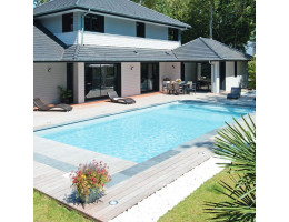 Liner de piscine 75/100ème verni 1 face (ici avec le coloris blanc)