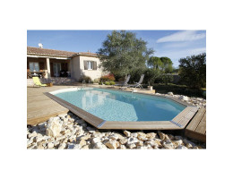 Piscine bois Ubbink Azura 6,10 x 4 x h1,20m