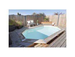 Piscine bois Ubbink Sunwater 4,90 x 3,00 x h1,20m