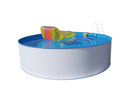 Piscine hors sol métal ronde (jeux non inclus)