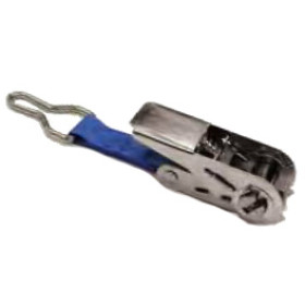 Cliquet inox avec anneau D (bleu)