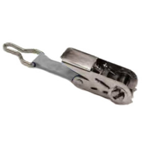 Cliquet inox avec anneau D (gris)