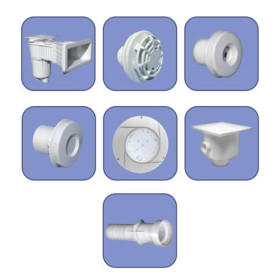 Kit pièces à sceller pour piscine à revêtement liner