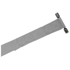 Sangle avec insert inox côté enroulement (gris)