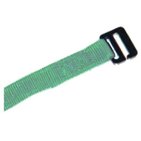 Sangle de tension avec passant inox S côté enrouleur (amande)