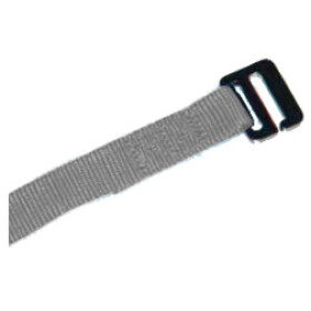 Sangle de tension avec passant inox S côté enrouleur (gris)