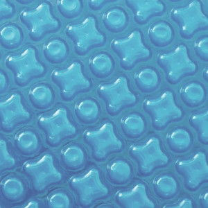 Bâche à bulles 500 microns Oxo transparente (Cristal bleuté) et bordée 4 côtés