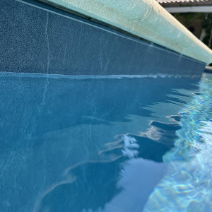 Piscine avec liner 3D Effect coloris gris moyen