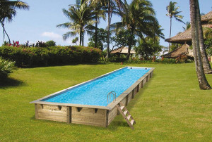Piscine bois Ubbink Linea 15,5 x 3,5 x h1,55m