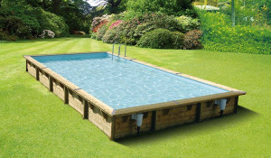 Piscine bois Ubbink Linea 8 x 5 x h1,40m