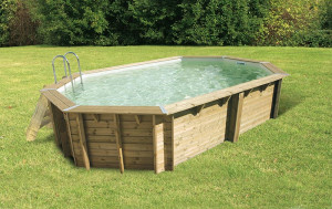 Piscine bois Ubbink Ocea 6,10 x 4 x h1,30m