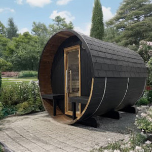 Sauna d'extérieur à vapeur Onyxia Barrel Holl's