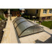 Abri de piscine télescopique bas 6,42 x 3,32 x h1,15 m Tenor