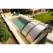 Abri de piscine télescopique bas 6,42 x 3,32 x h1,15 m Tenor