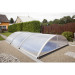 Abri de piscine télescopique bas Tenor 6,42 x 3,94 x h1,37m