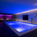 Piscine équipée de mini projecteurs LED Ledinpool by Seamaid
