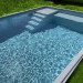 Piscine coque 7 x 3,60 m Pietra coloris gris