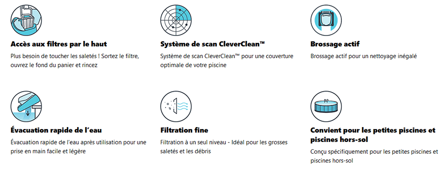 Avantages du robot de piscine Dolphin S50