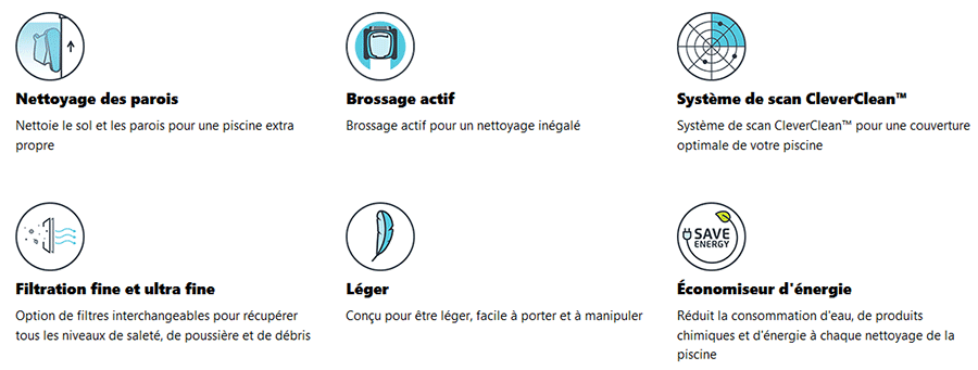 Avantages du robot de piscine Dolphin S100