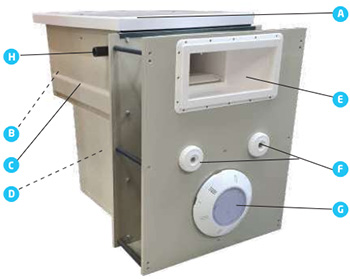 Composition du mur filtrant GS14 Connect