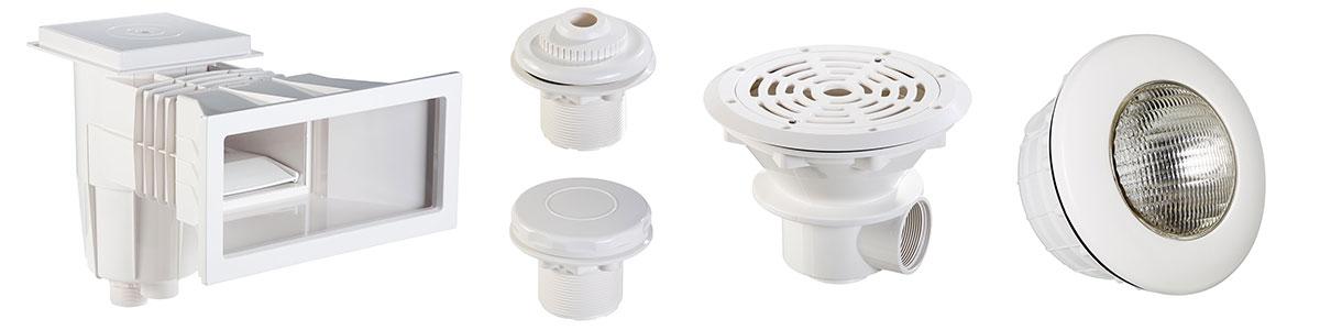 Pi&egrave;ces &agrave; sceller pour kit piscine polystyr&egrave;ne