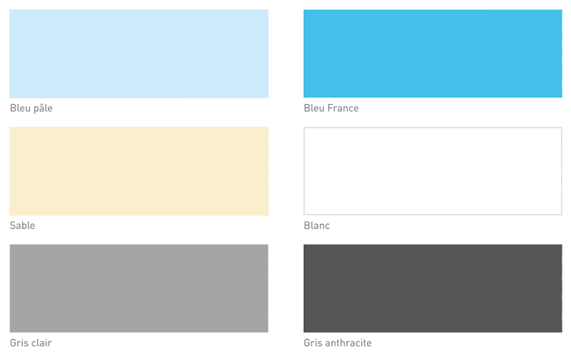 Coloris de votre liner piscine verni 2 faces sp&eacute;cial r&eacute;novation