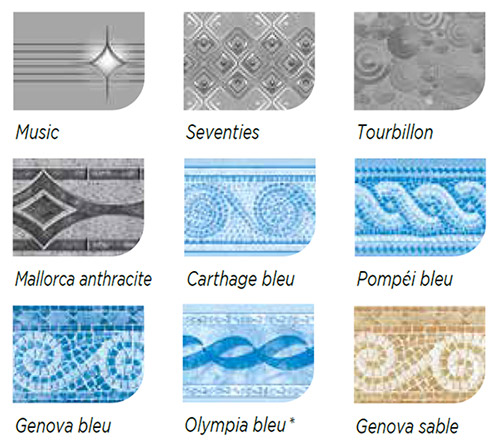 Votre frise pour liner de piscine sp&eacute;cial r&eacute;novation