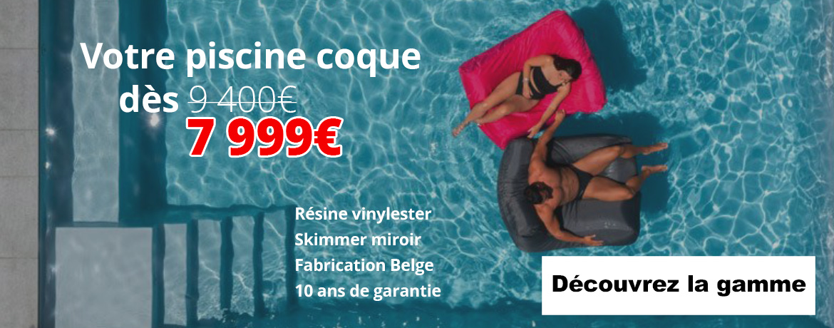 Découvrez nos piscines coque vinylester by Belora