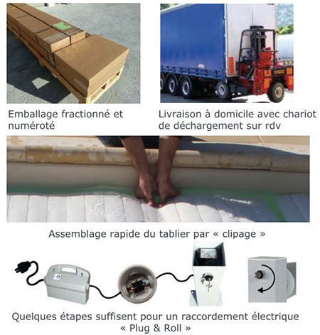 Une logistique simplifi&eacute;e pour votre volet piscine