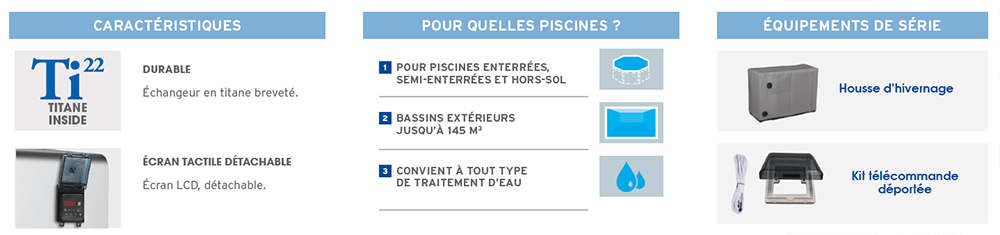 Informations sur la pompe &agrave; chaleur full inverter Zodiac HPO