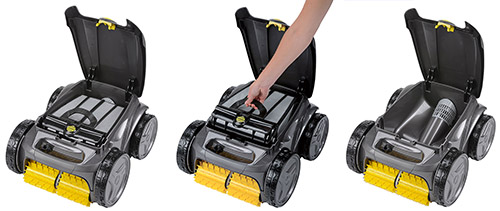 Zodiac OV3400 avec acc&egrave;s au bac filtrant par le haut