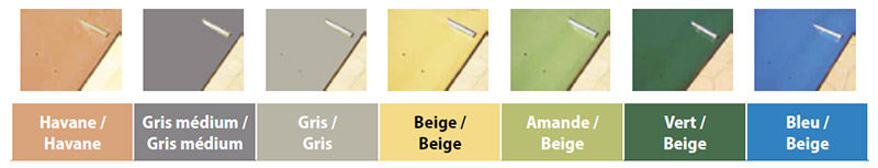 Couleurs de la couverture à barres Sallfort