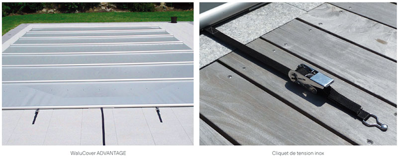 Fixations b&acirc;che &agrave; barres WaluCover Advantage