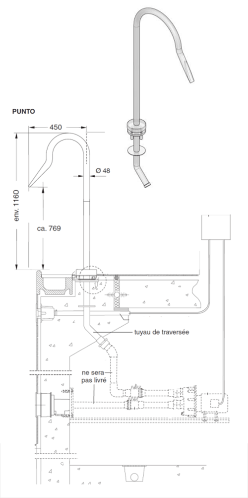 Sch&eacute;ma d'installation de JetStream Punto UWE