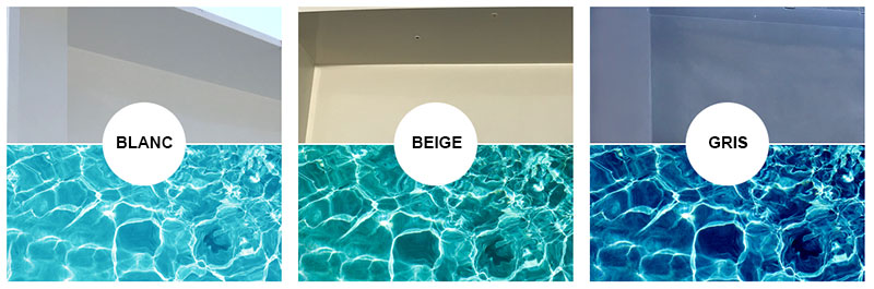 Coloris de la piscine coque vinylester Bella