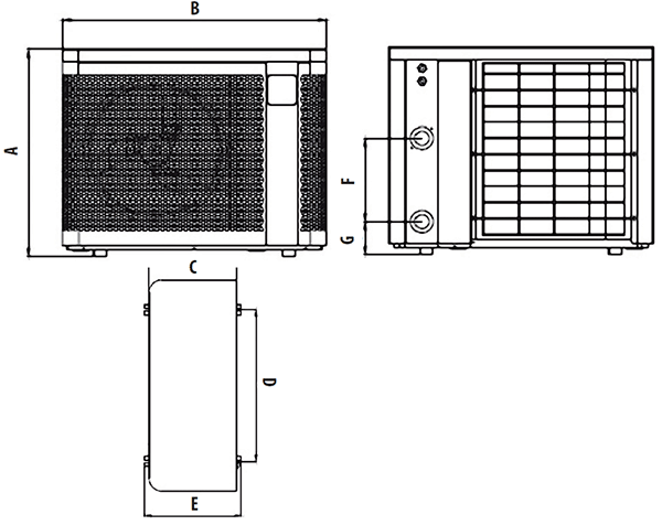 Dimensions de la pac Zodiac Power