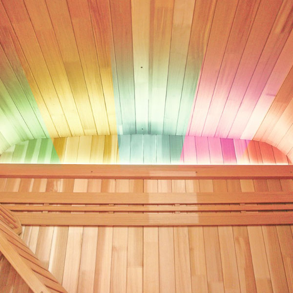 &Eacute;clairage LED couleur &agrave; l'int&eacute;rieur de la cabine