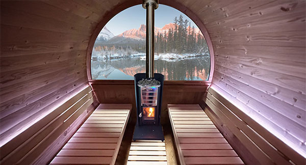 Sauna avec po&ecirc;l non fourni