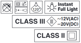 Param&egrave;tres &eacute;lectriques du projecteur pour piscine hors-sol