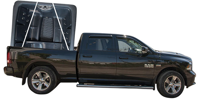 Transport facile du bain &agrave; remous vide